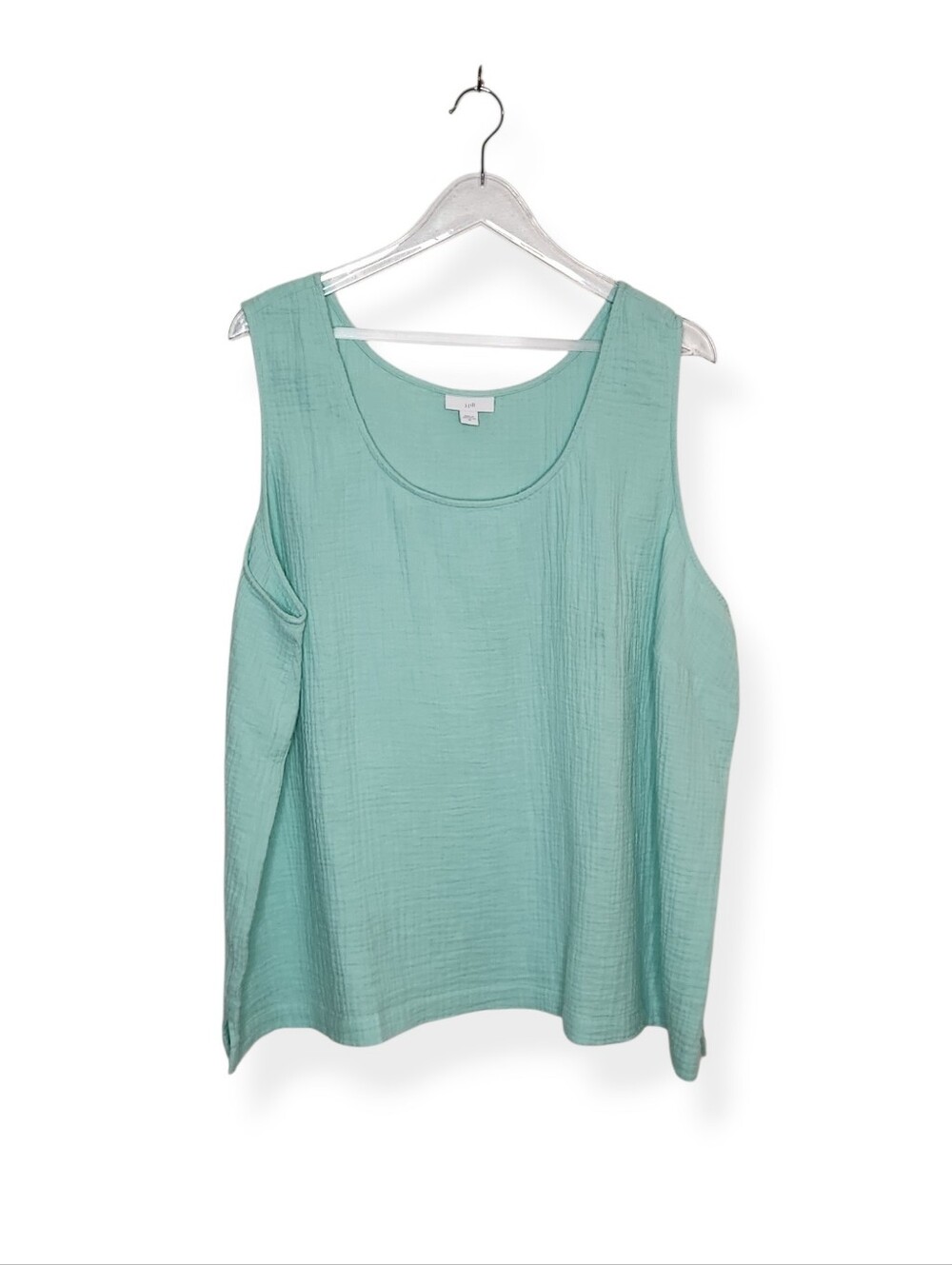 J. Jill Light Green 100% Cotton Gauze Sleeveless Women's Tank Top Plus Size 3X
